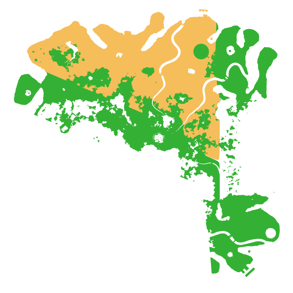 Biome Rust Map: Procedural Map, Size: 5000, Seed: 738590153