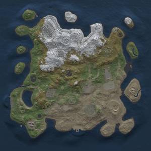 Thumbnail Rust Map: Procedural Map, Size: 3500, Seed: 211412948, 19 Monuments