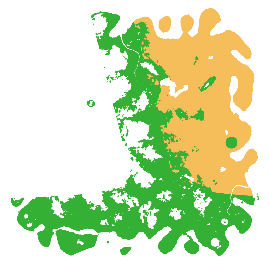 Biome Rust Map: Procedural Map, Size: 6000, Seed: 1937030410