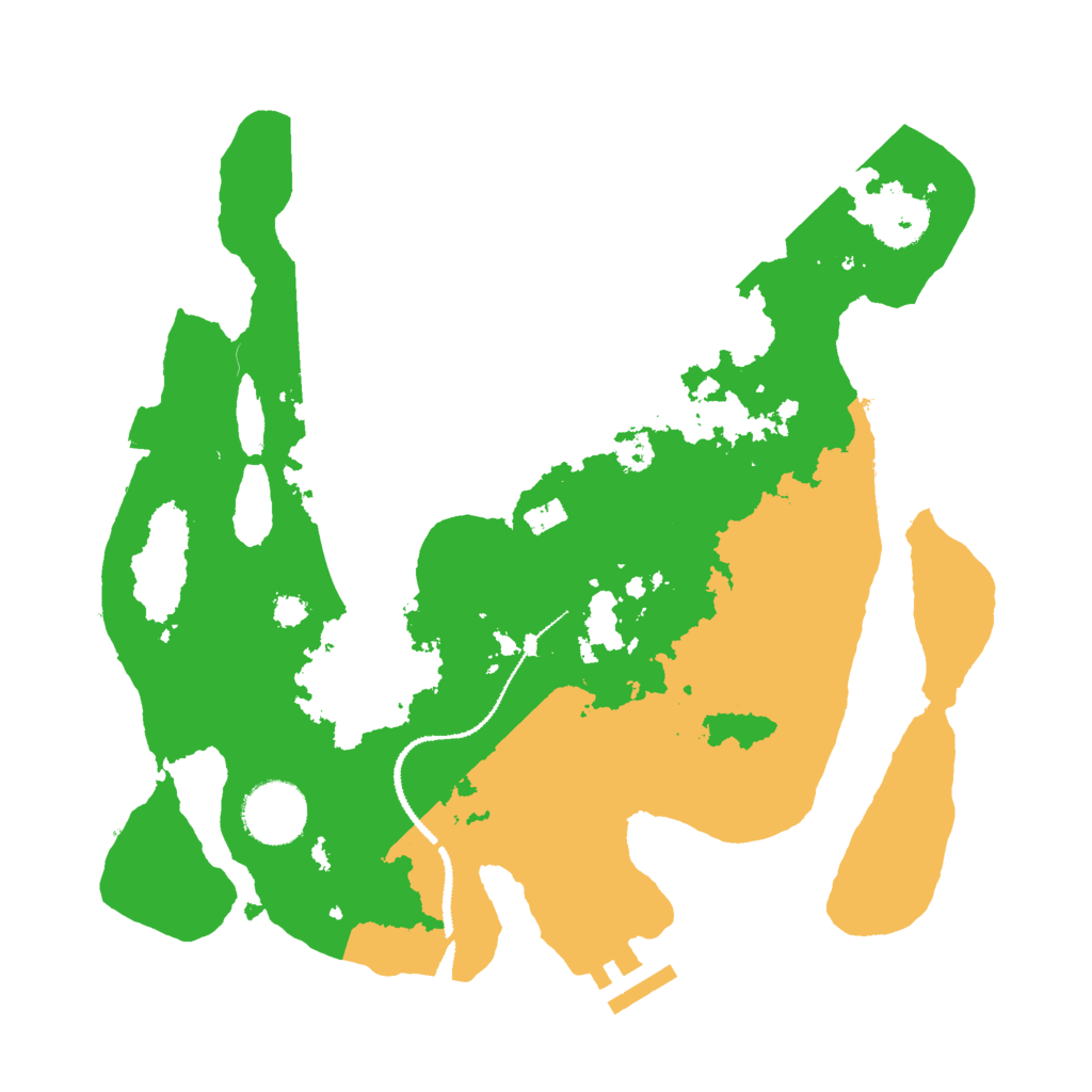 Biome Rust Map: Procedural Map, Size: 3000, Seed: 30838