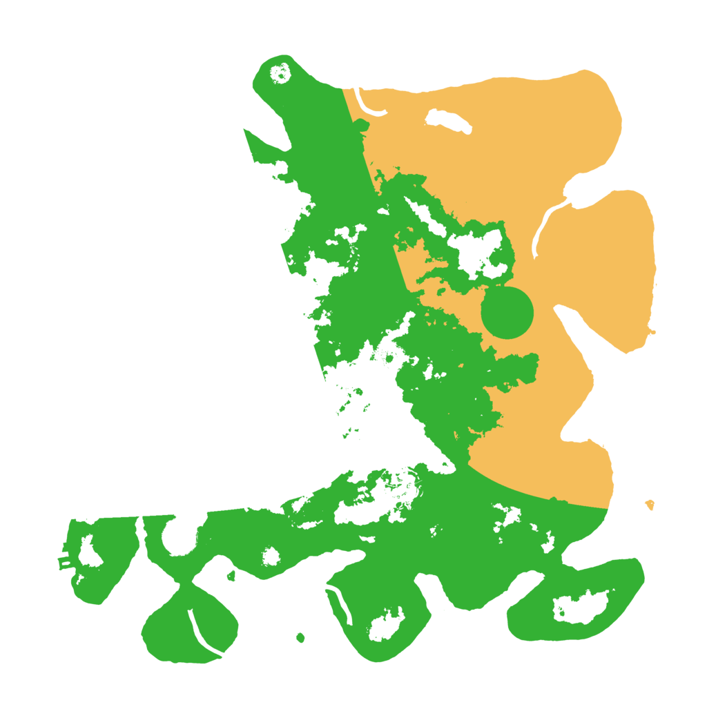 Biome Rust Map: Procedural Map, Size: 3550, Seed: 230597