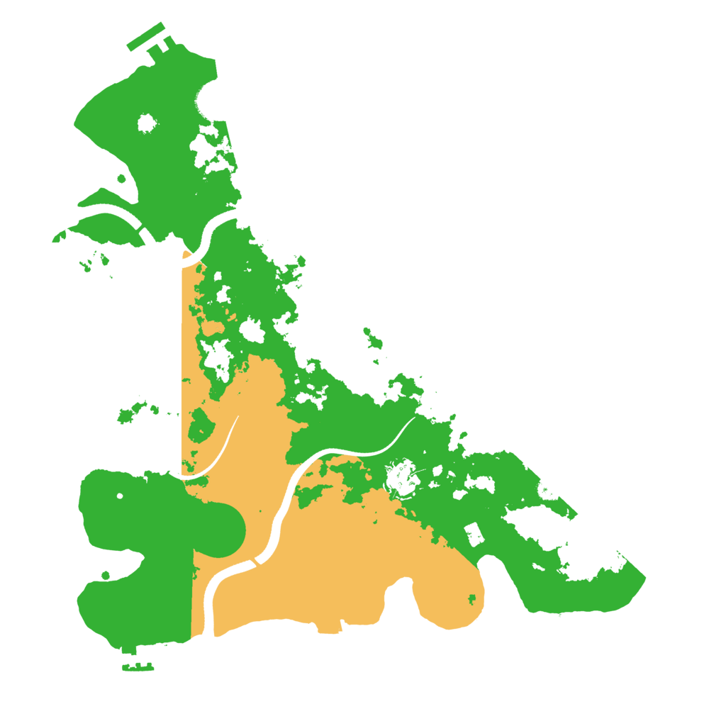 Biome Rust Map: Procedural Map, Size: 3500, Seed: 5329319