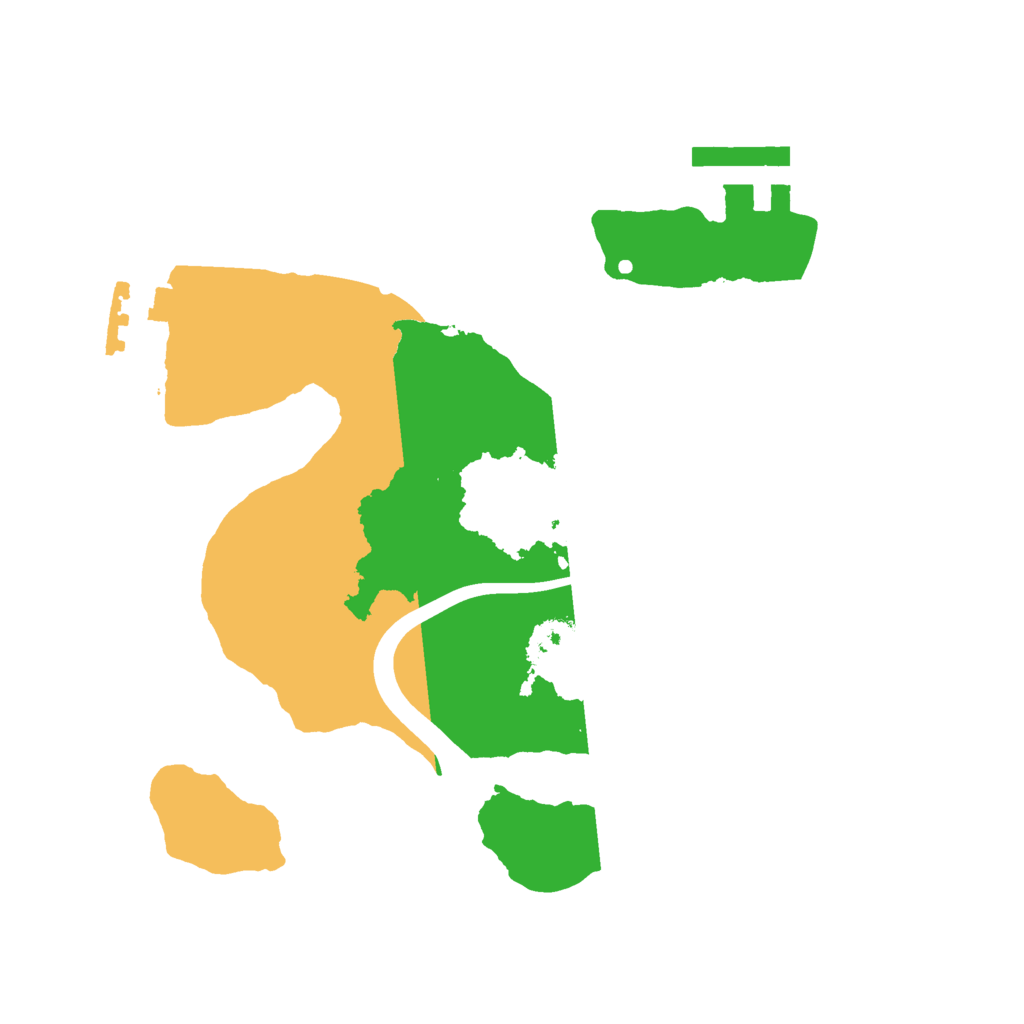 Biome Rust Map: Procedural Map, Size: 2100, Seed: 5642