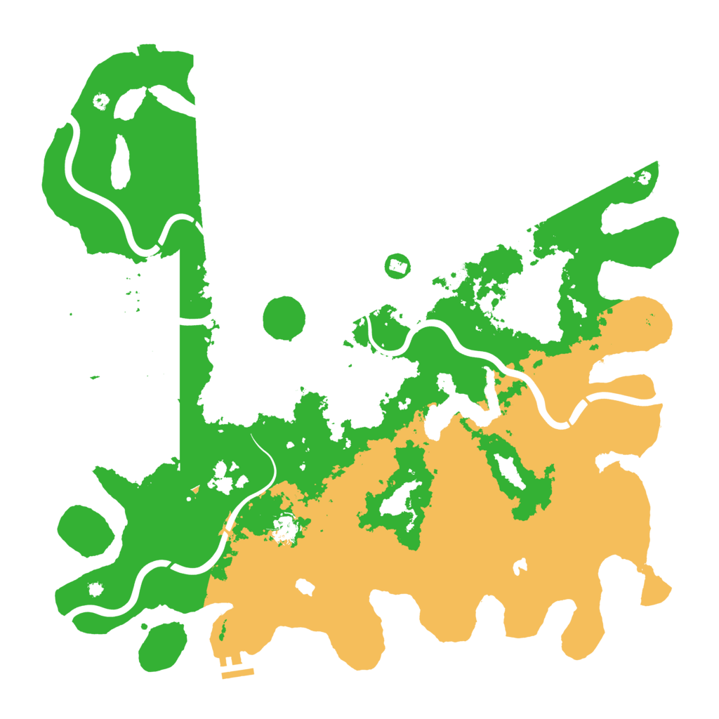 Biome Rust Map: Procedural Map, Size: 4500, Seed: 25860706