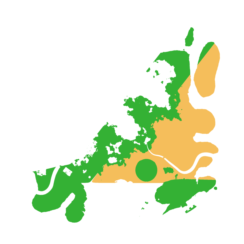 Biome Rust Map: Procedural Map, Size: 3000, Seed: 88192