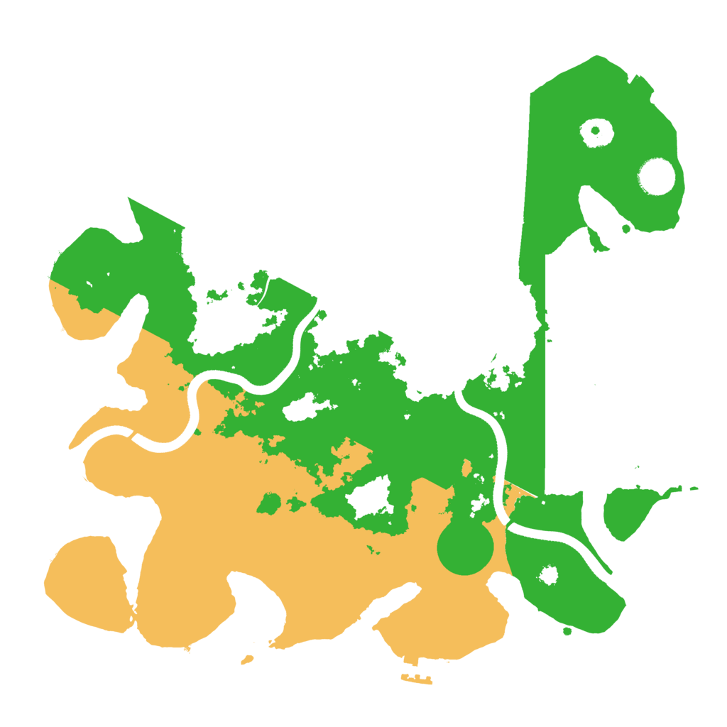 Biome Rust Map: Procedural Map, Size: 3500, Seed: 709756744