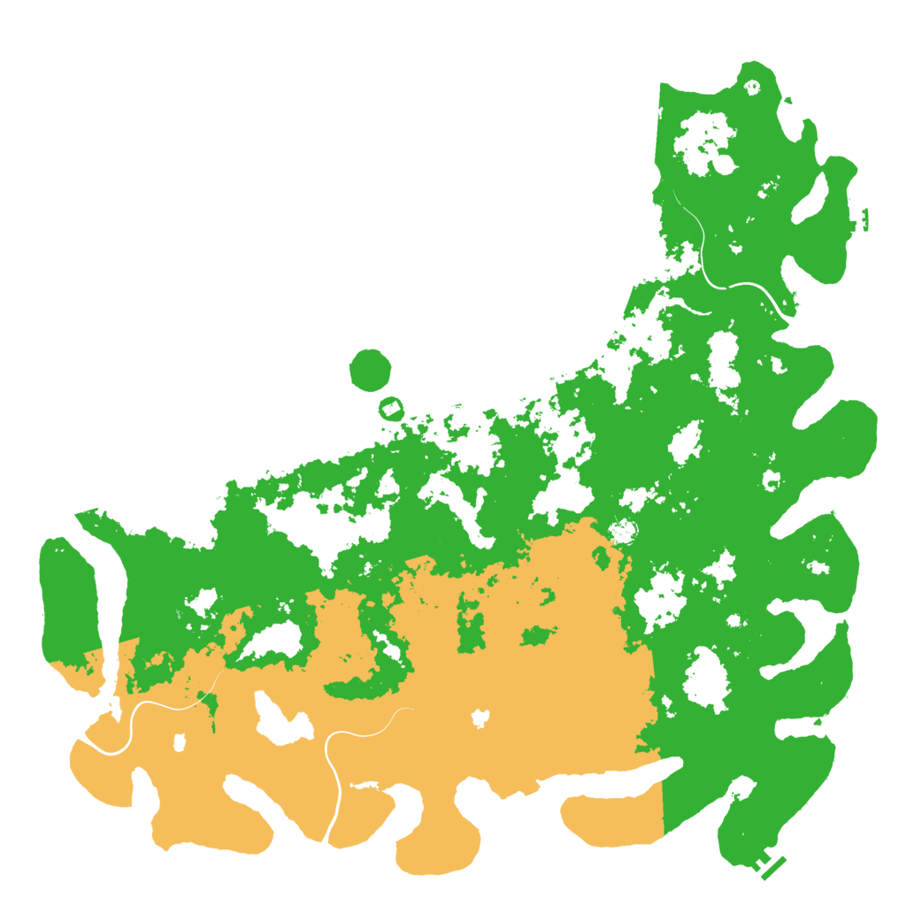Biome Rust Map: Procedural Map, Size: 6000, Seed: 134658