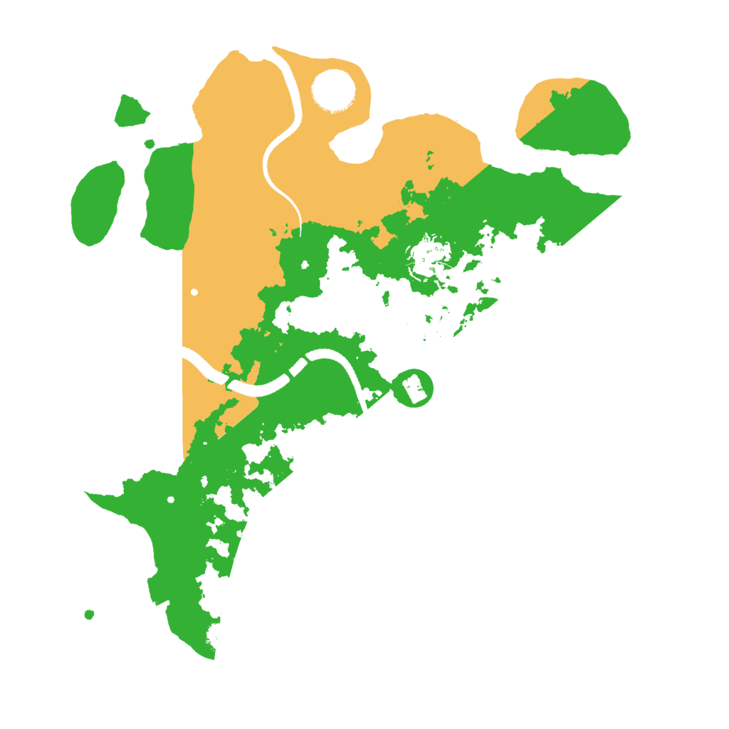 Biome Rust Map: Procedural Map, Size: 3000, Seed: 11623497
