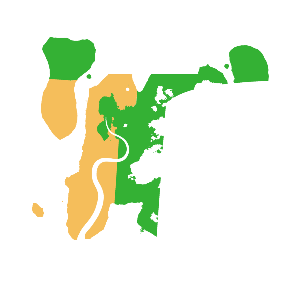 Biome Rust Map: Procedural Map, Size: 2500, Seed: 492847