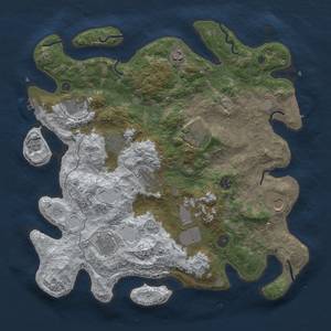 Thumbnail Rust Map: Procedural Map, Size: 4000, Seed: 13826, 19 Monuments