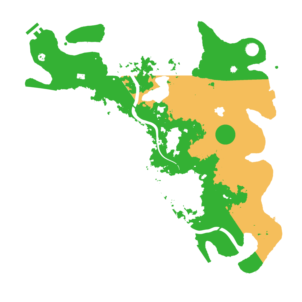 Biome Rust Map: Procedural Map, Size: 4000, Seed: 13826