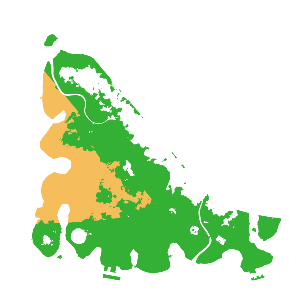 Biome Rust Map: Procedural Map, Size: 3500, Seed: 820127971