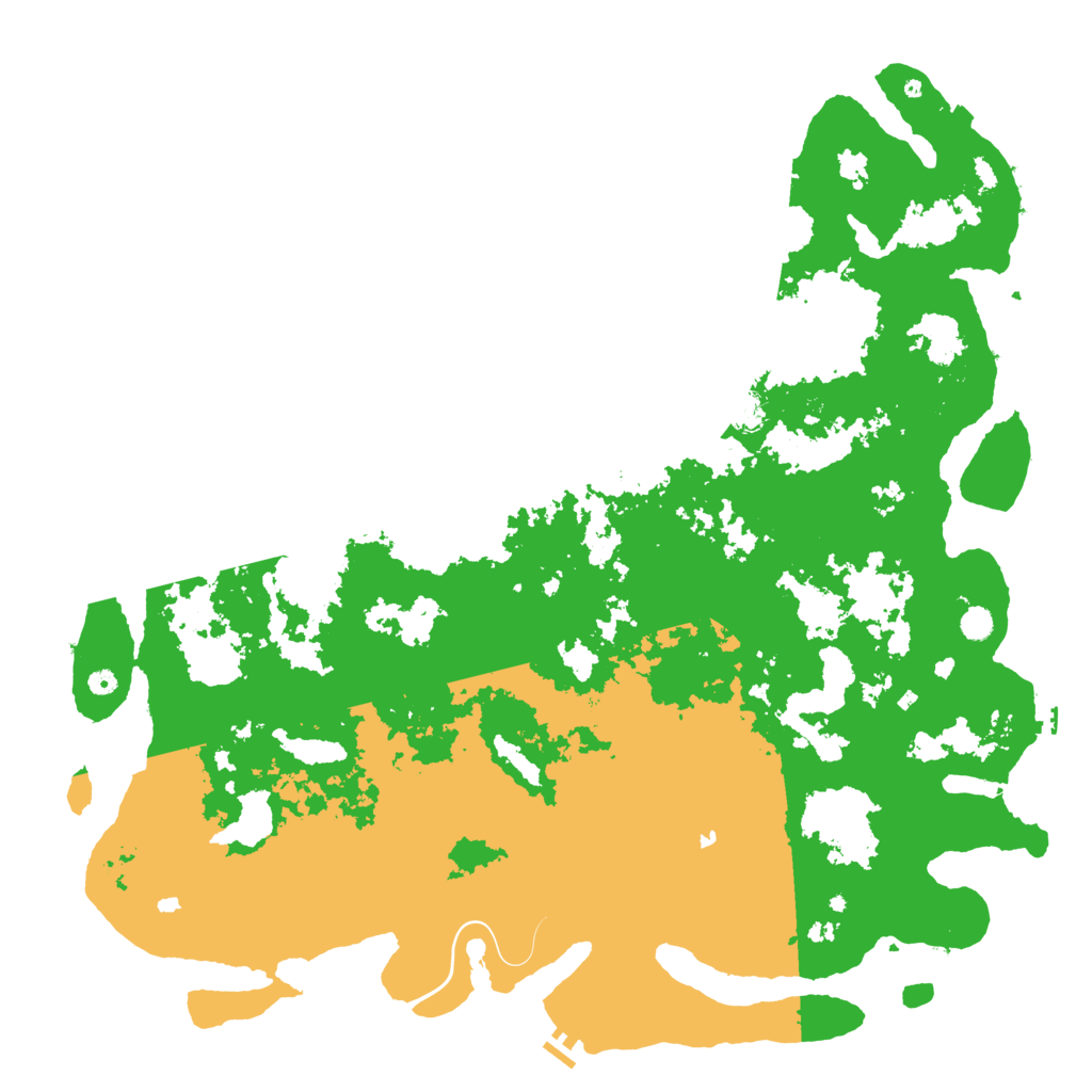 Biome Rust Map: Procedural Map, Size: 6000, Seed: 84156