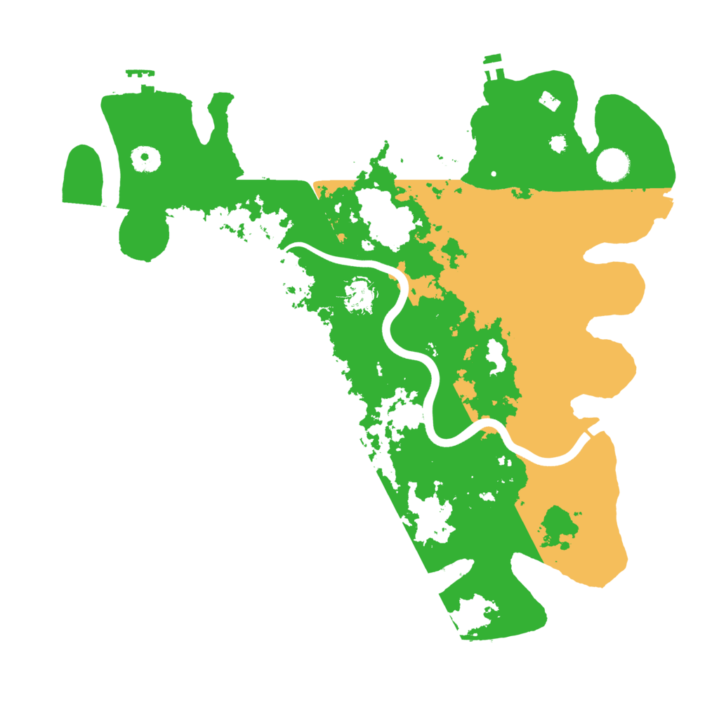 Biome Rust Map: Procedural Map, Size: 3800, Seed: 299793609