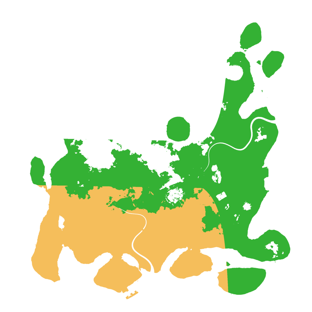 Biome Rust Map: Procedural Map, Size: 3550, Seed: 476612