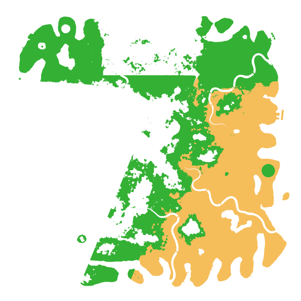 Biome Rust Map: Procedural Map, Size: 6000, Seed: 10242048