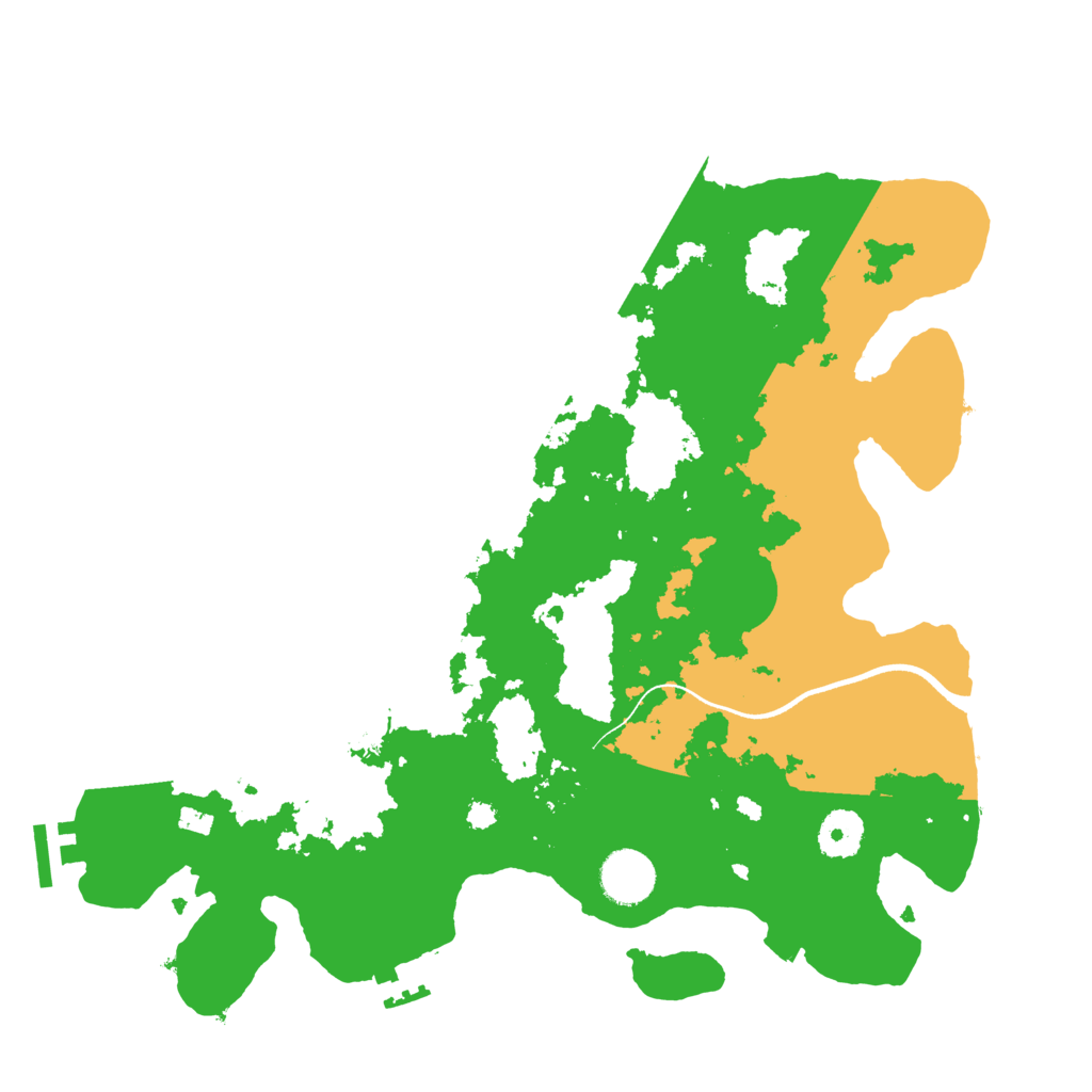 Biome Rust Map: Procedural Map, Size: 3500, Seed: 551433754