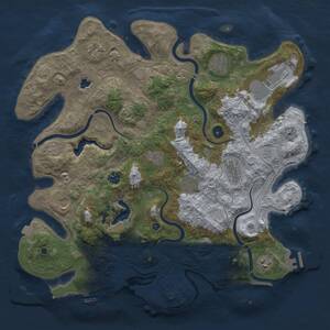Thumbnail Rust Map: Procedural Map, Size: 4250, Seed: 819509708, 16 Monuments