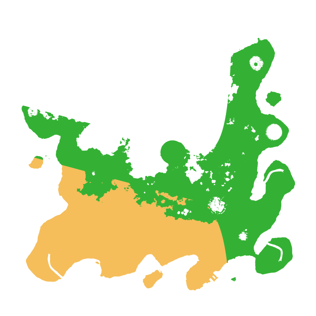 Biome Rust Map: Procedural Map, Size: 3500, Seed: 999001