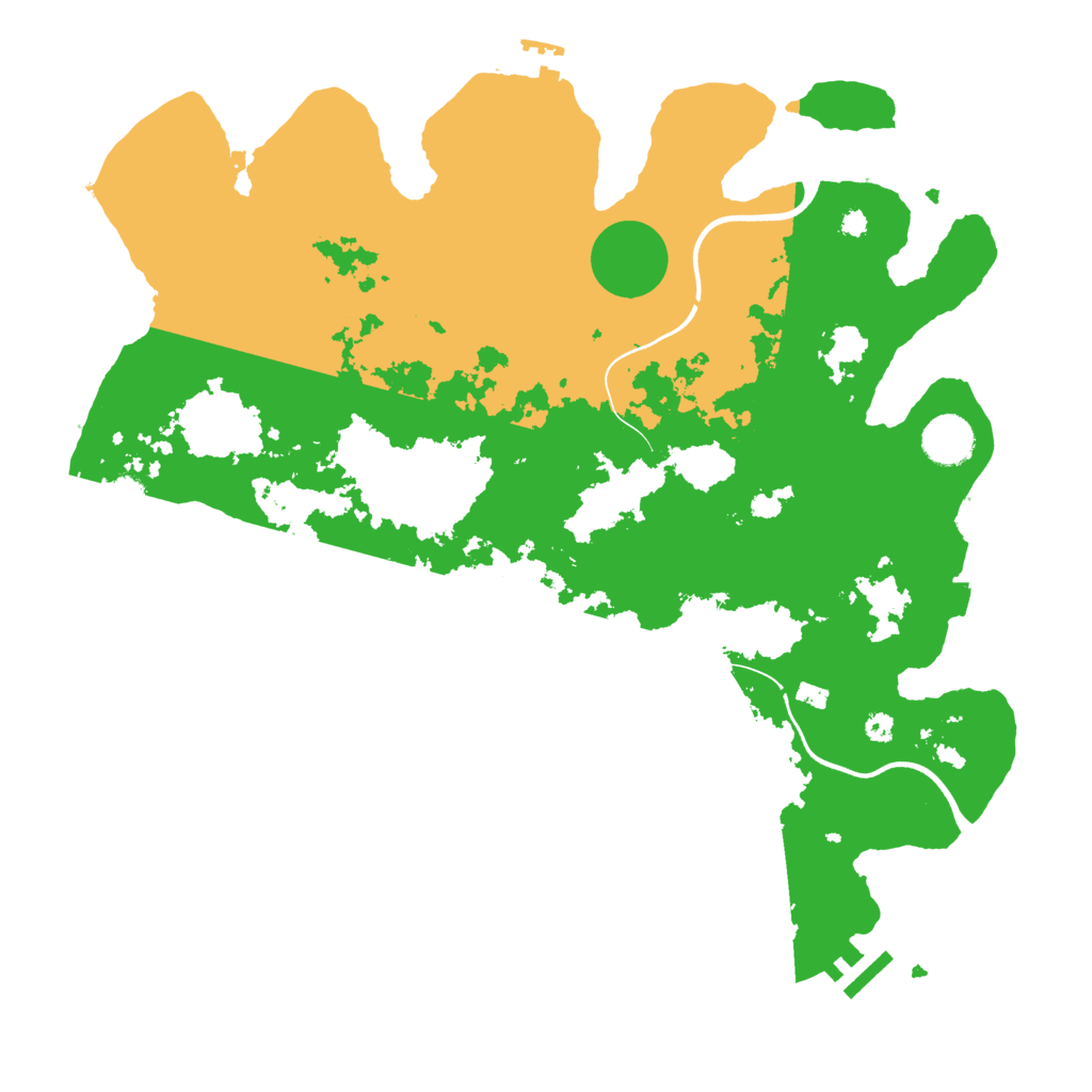Biome Rust Map: Procedural Map, Size: 3750, Seed: 419437767