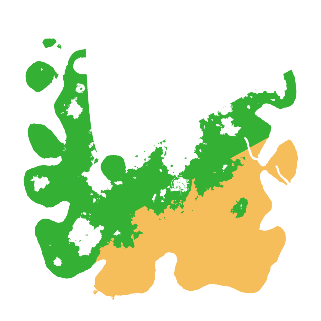 Biome Rust Map: Procedural Map, Size: 3500, Seed: 75457341