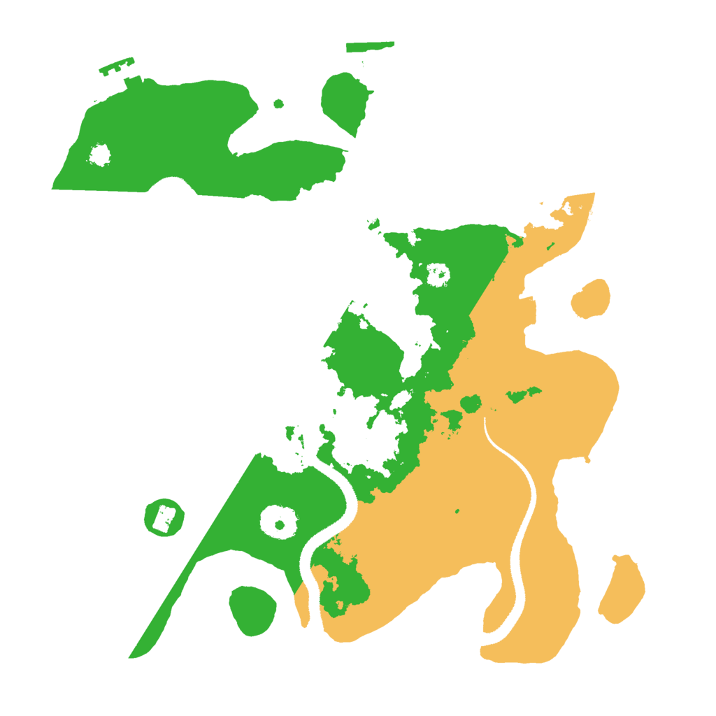 Biome Rust Map: Procedural Map, Size: 3000, Seed: 15562