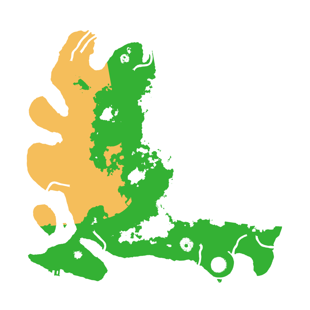Biome Rust Map: Procedural Map, Size: 3500, Seed: 658125