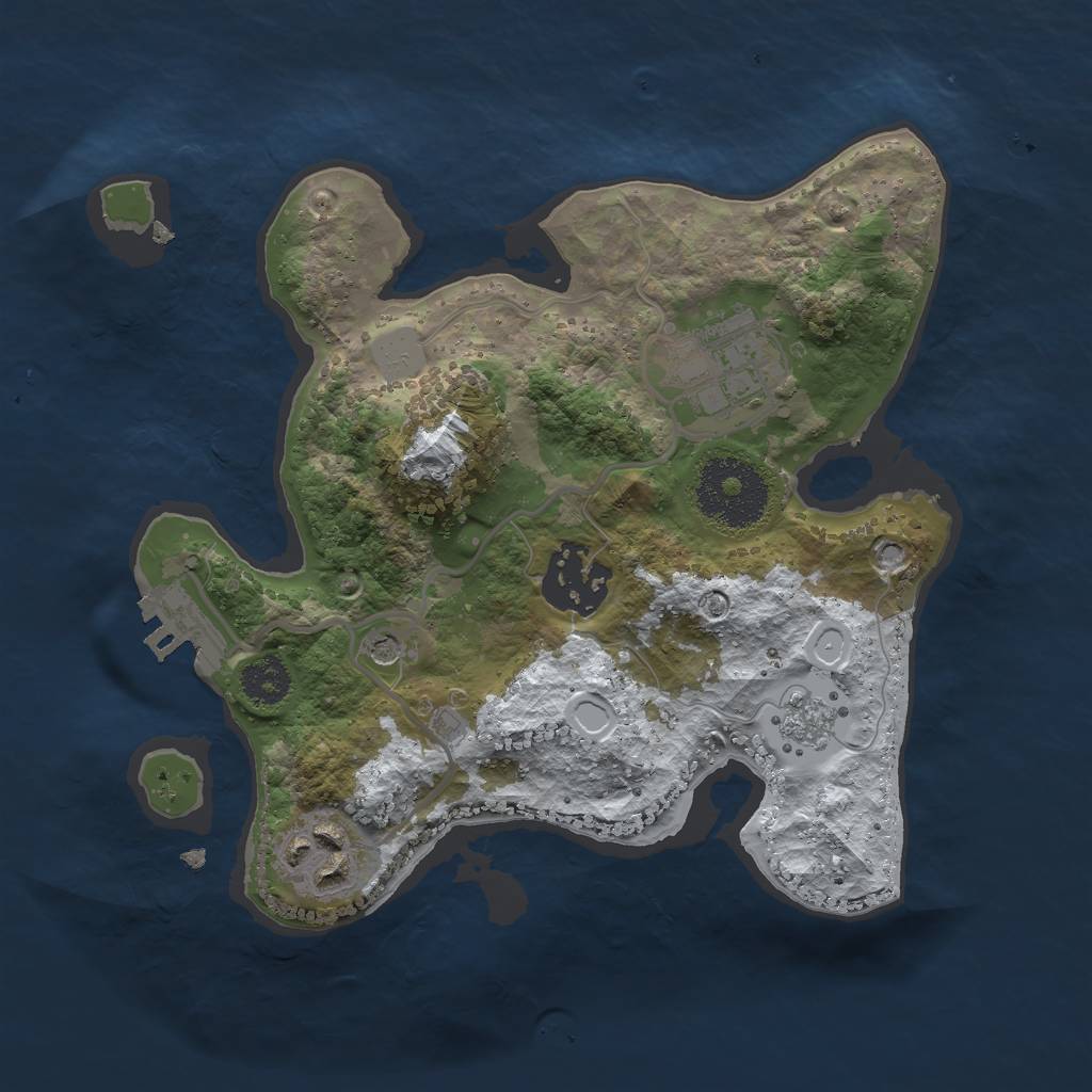 Rust Map: Procedural Map, Size: 2348, Seed: 13818, 11 Monuments