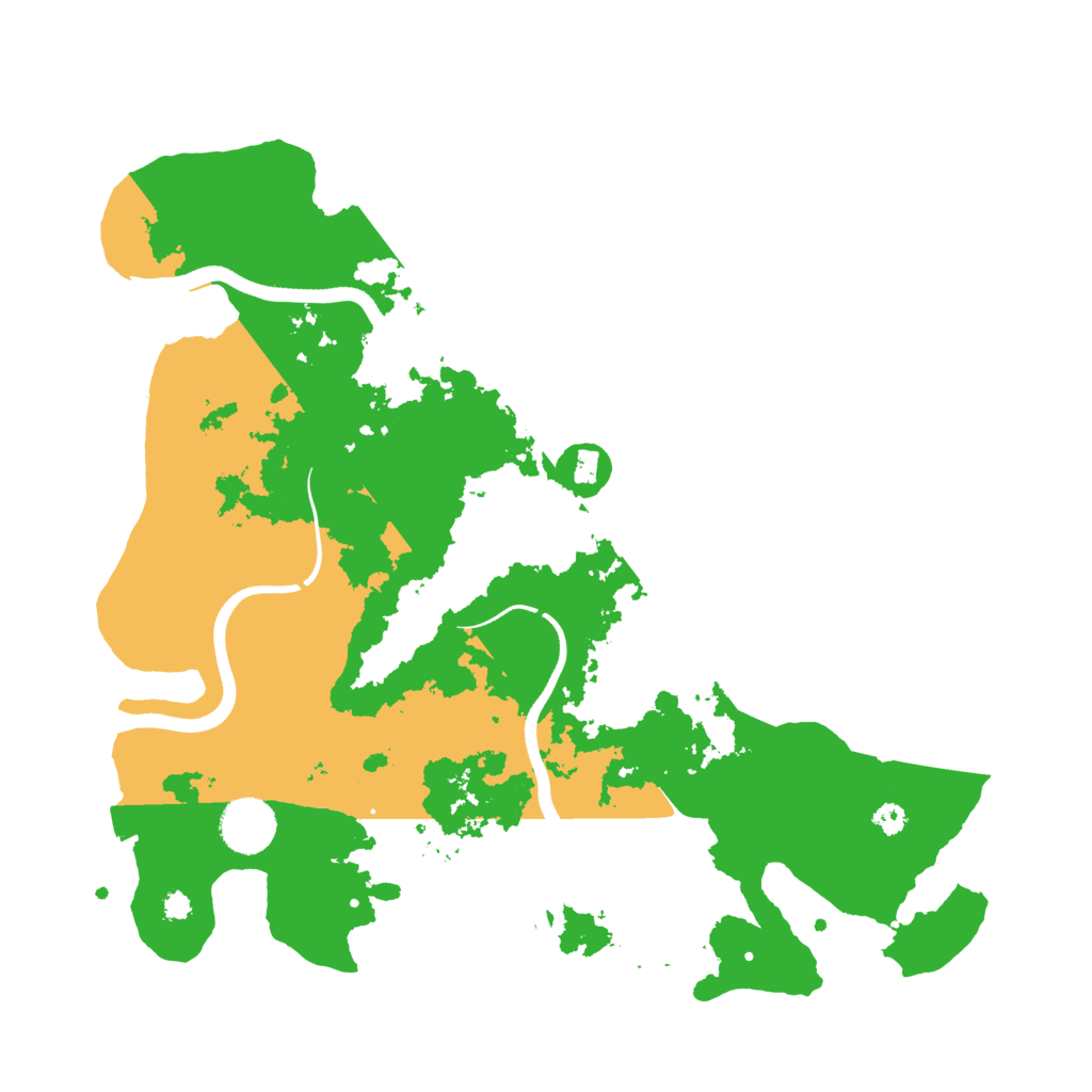 Biome Rust Map: Procedural Map, Size: 3500, Seed: 276558