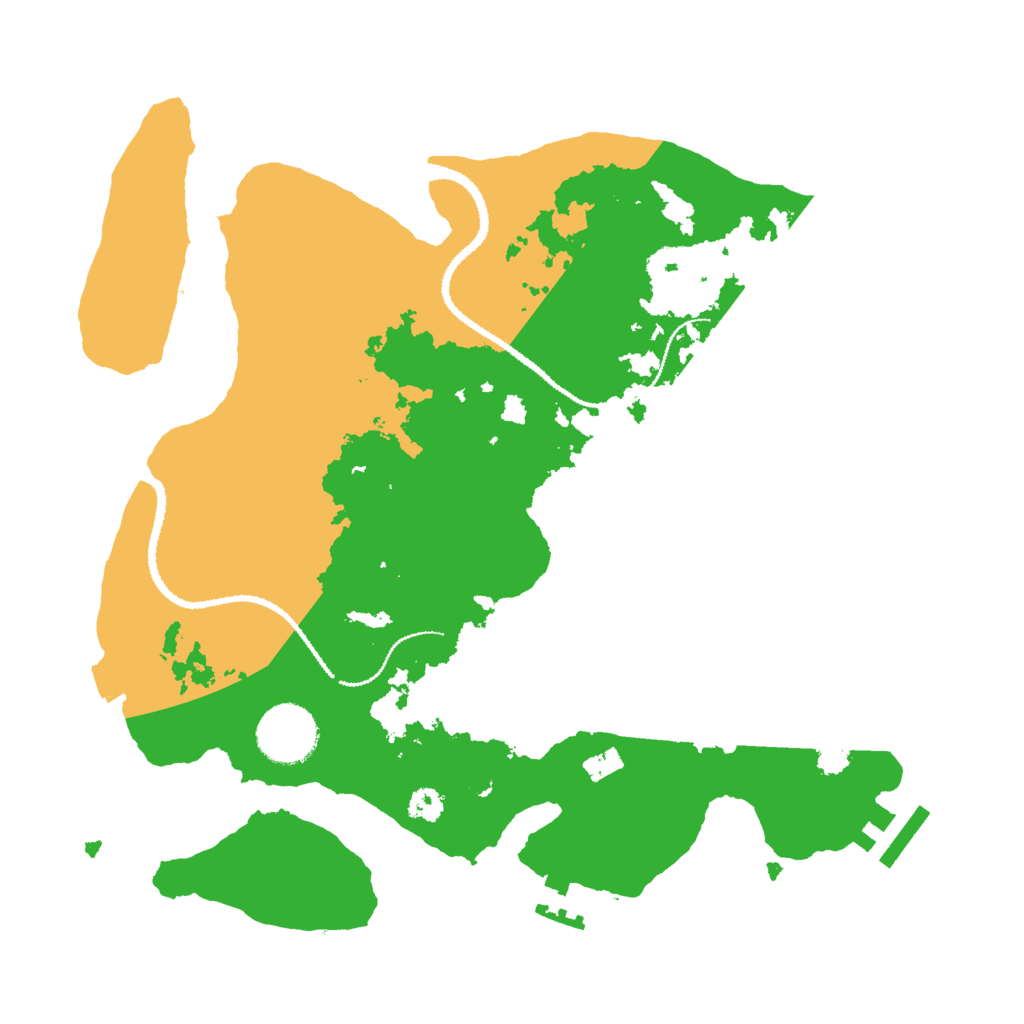 Biome Rust Map: Procedural Map, Size: 3000, Seed: 19639