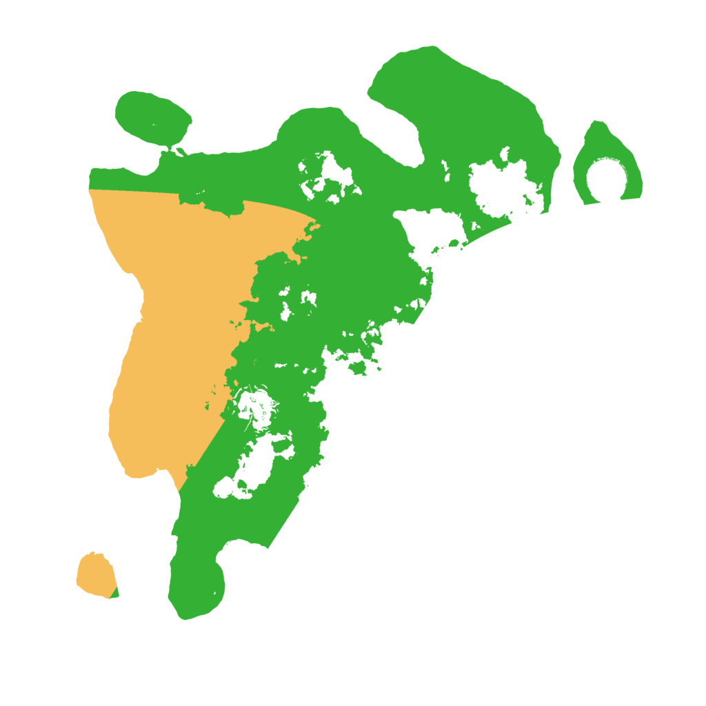 Biome Rust Map: Barren, Size: 3100, Seed: 44