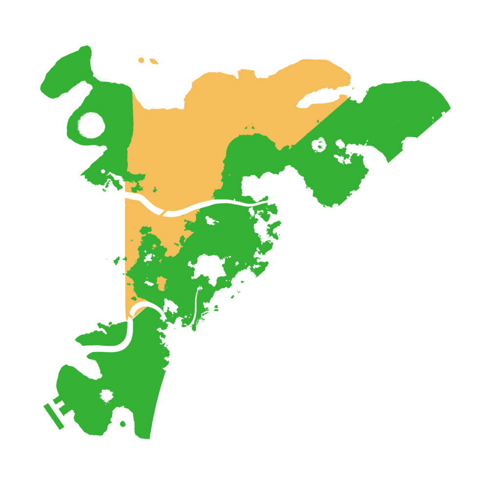 Biome Rust Map: Procedural Map, Size: 3500, Seed: 674056