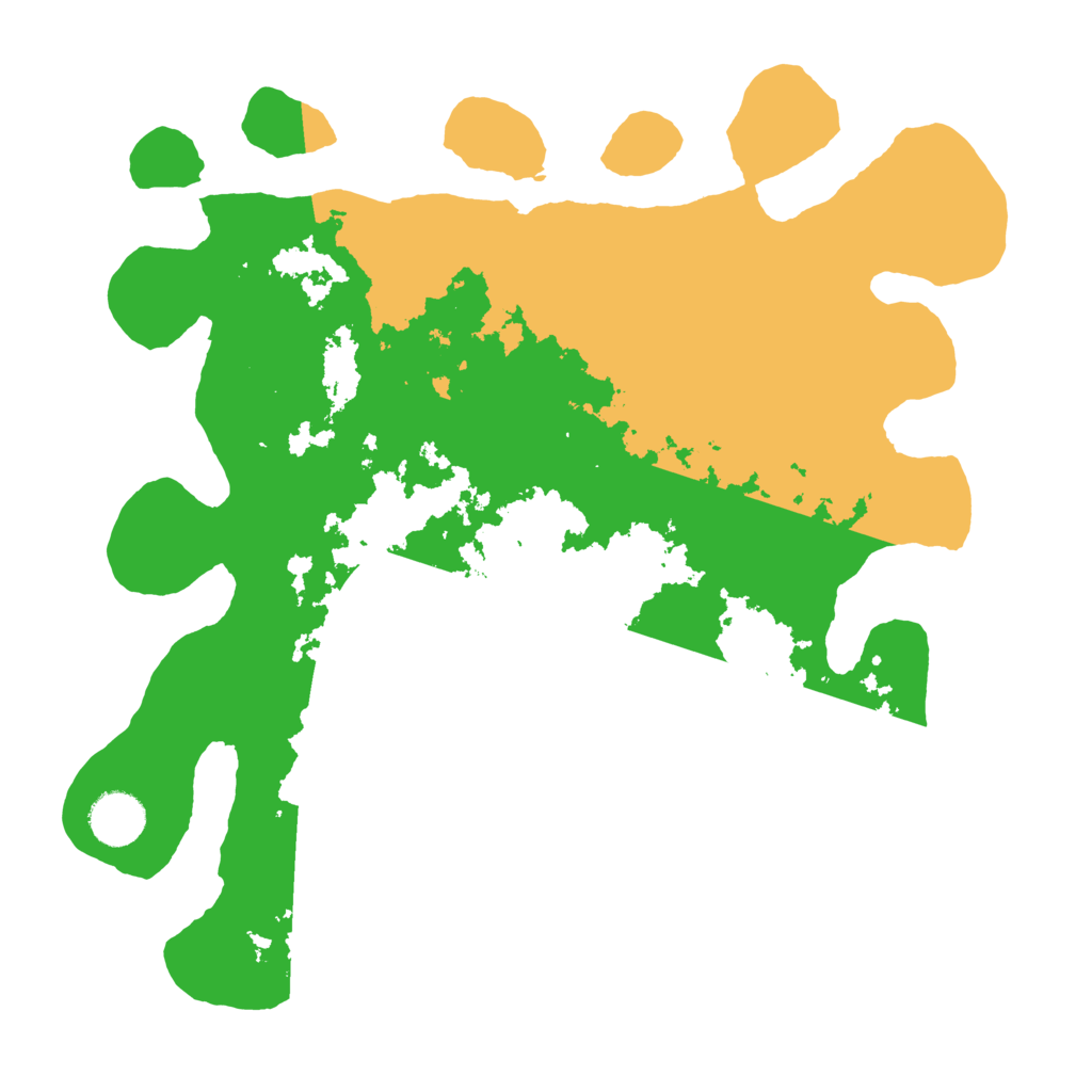 Biome Rust Map: Barren, Size: 3500, Seed: 345345234