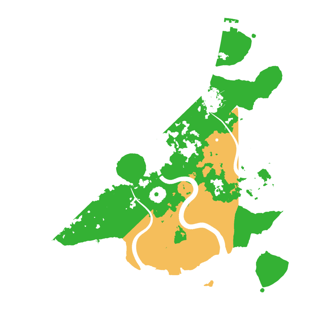 Biome Rust Map: Procedural Map, Size: 3000, Seed: 28880545