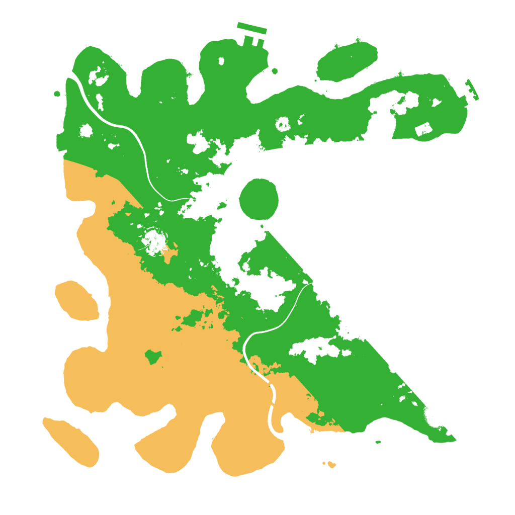 Biome Rust Map: Procedural Map, Size: 3500, Seed: 256621