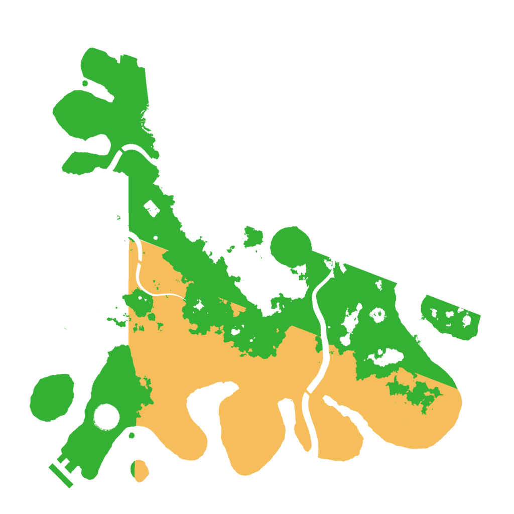 Biome Rust Map: Procedural Map, Size: 3500, Seed: 820370