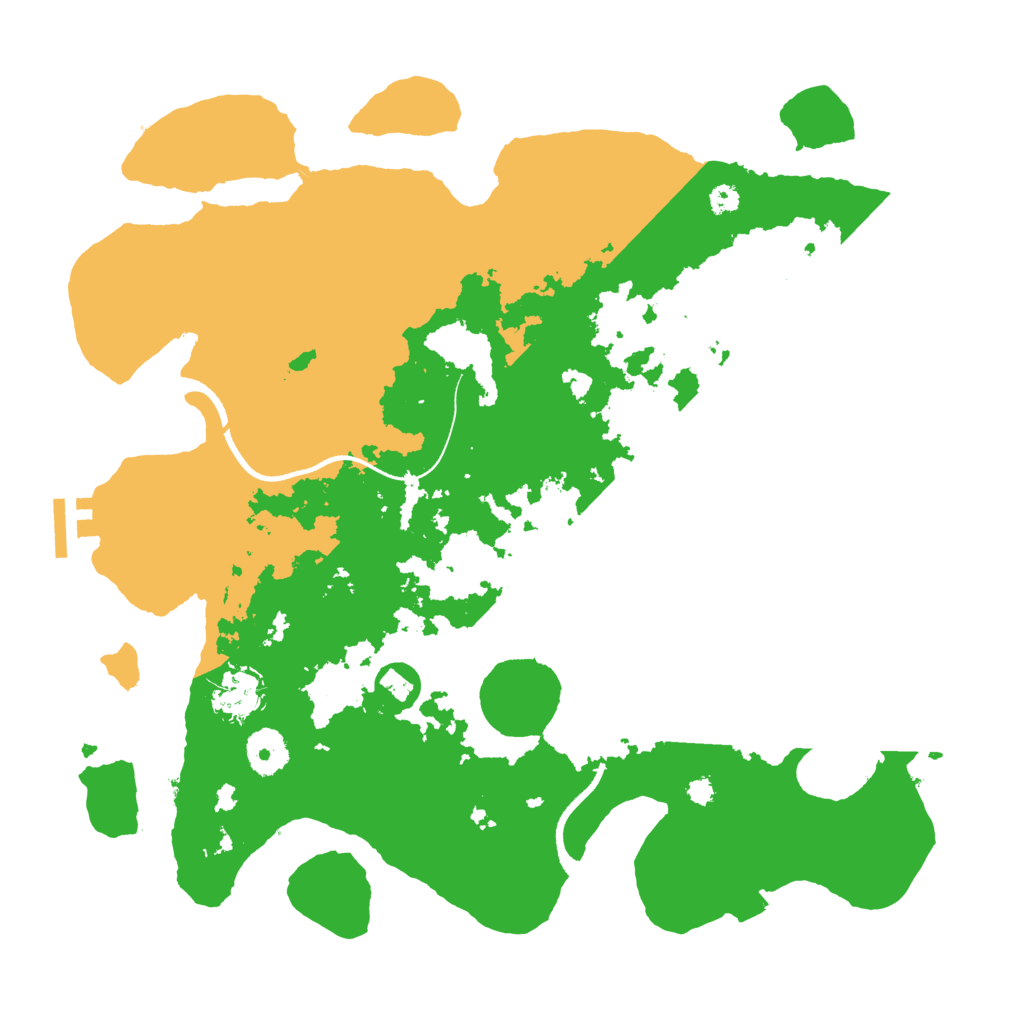 Biome Rust Map: Procedural Map, Size: 3500, Seed: 106577