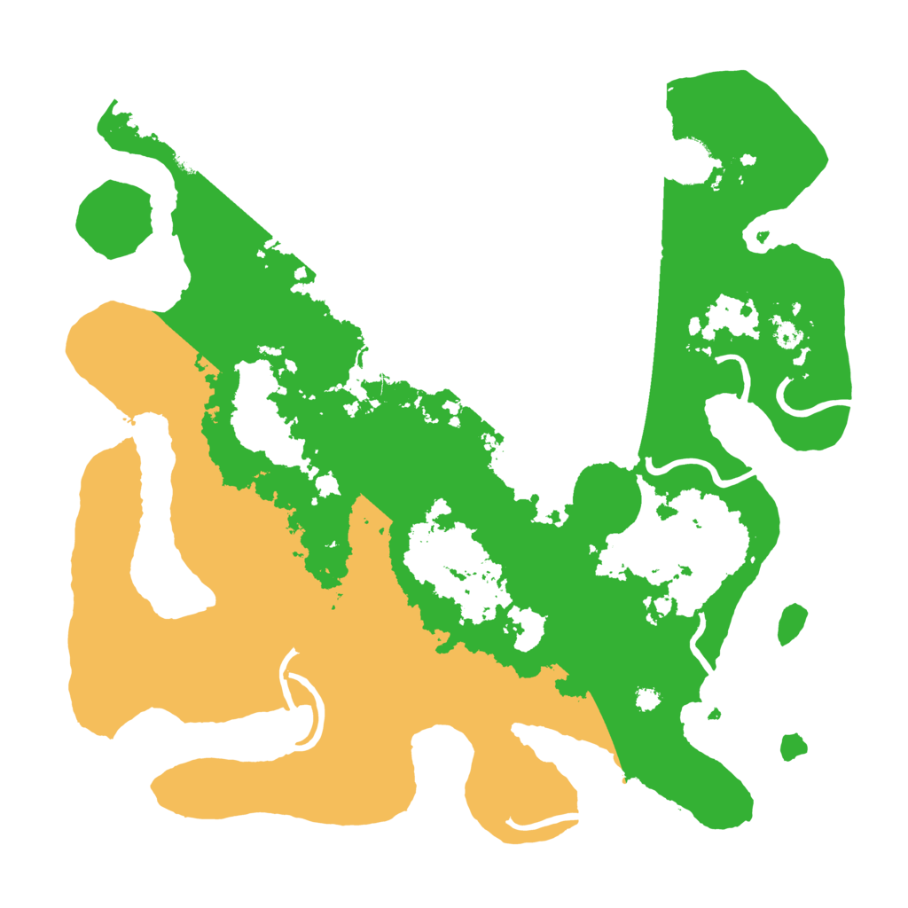 Biome Rust Map: Procedural Map, Size: 3500, Seed: 81371346