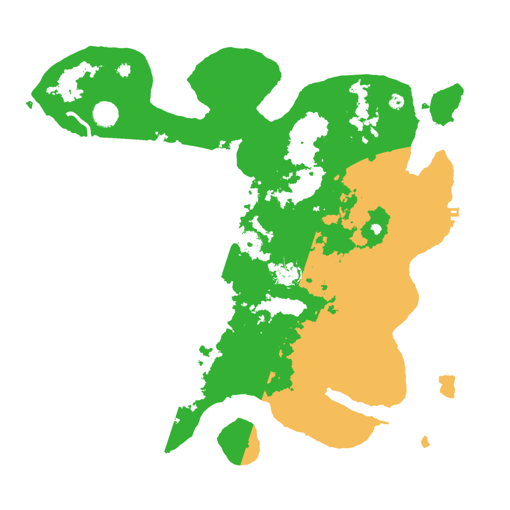 Biome Rust Map: Procedural Map, Size: 3500, Seed: 51005