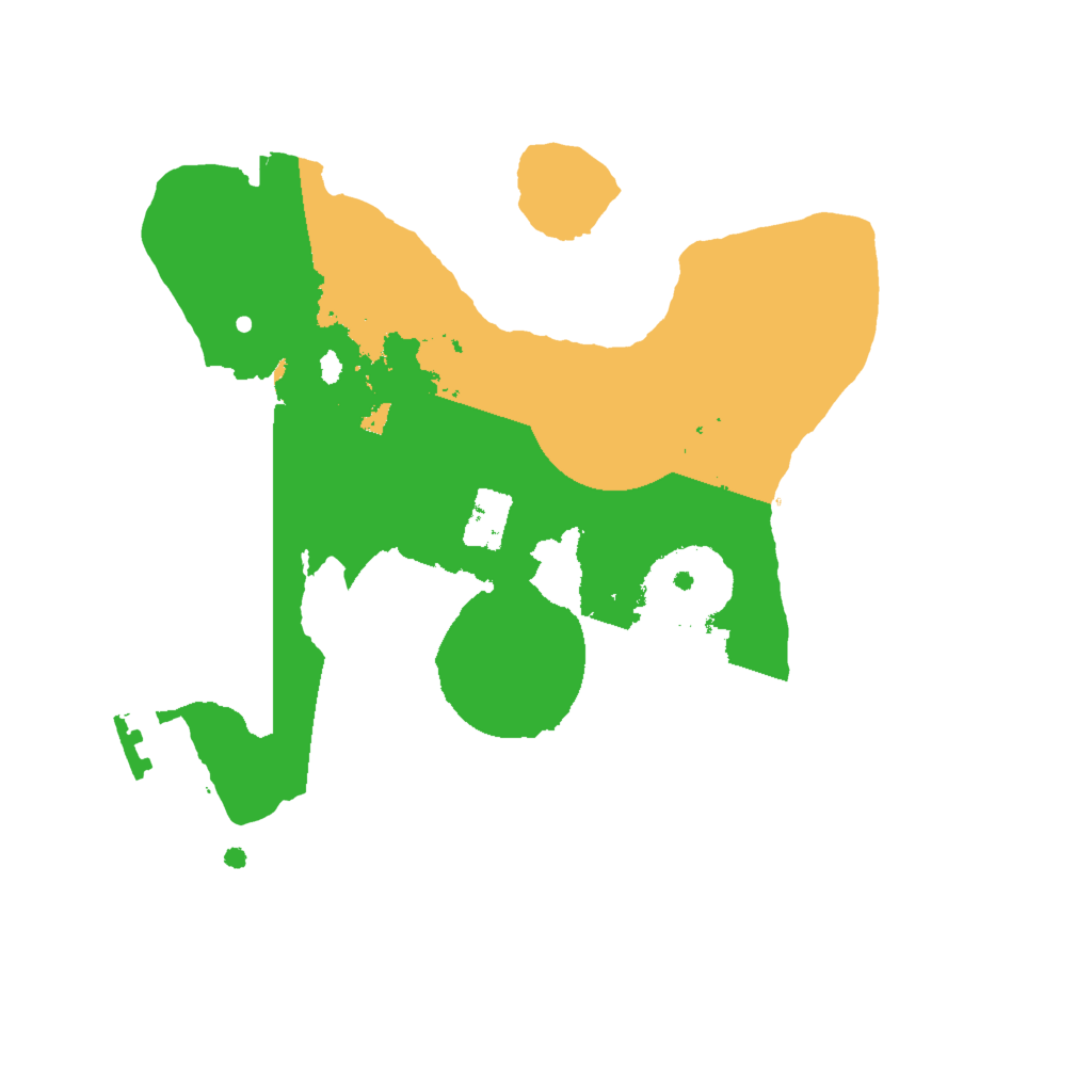 Biome Rust Map: Procedural Map, Size: 2000, Seed: 45423