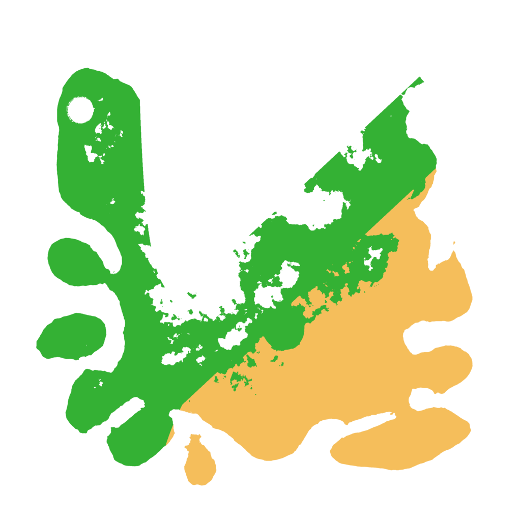 Biome Rust Map: Barren, Size: 3500, Seed: 1143956635