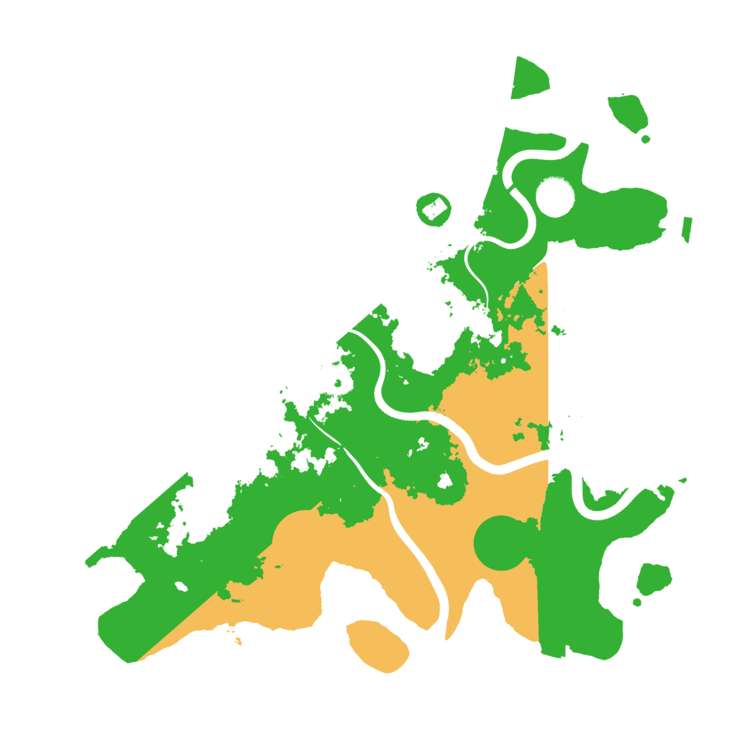 Biome Rust Map: Procedural Map, Size: 3500, Seed: 498709