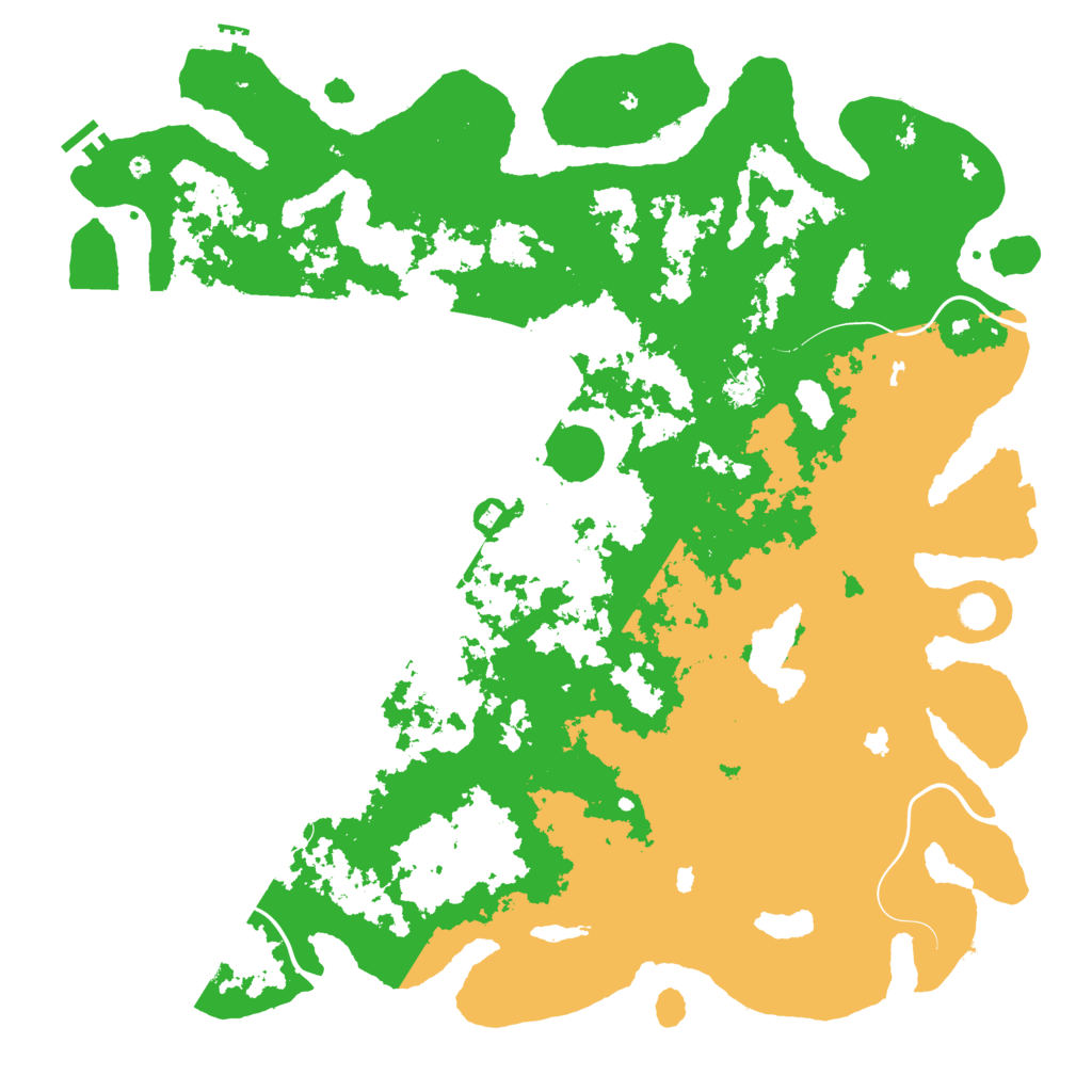 Biome Rust Map: Procedural Map, Size: 5200, Seed: 144658