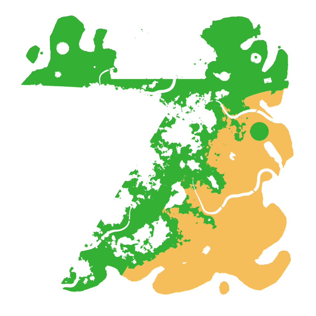 Biome Rust Map: Procedural Map, Size: 4500, Seed: 144658