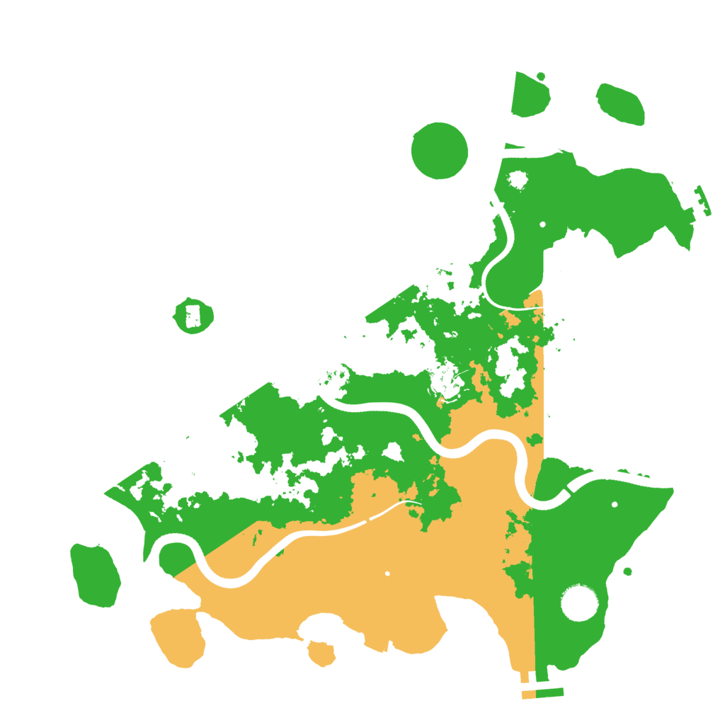 Biome Rust Map: Procedural Map, Size: 3500, Seed: 1001532661