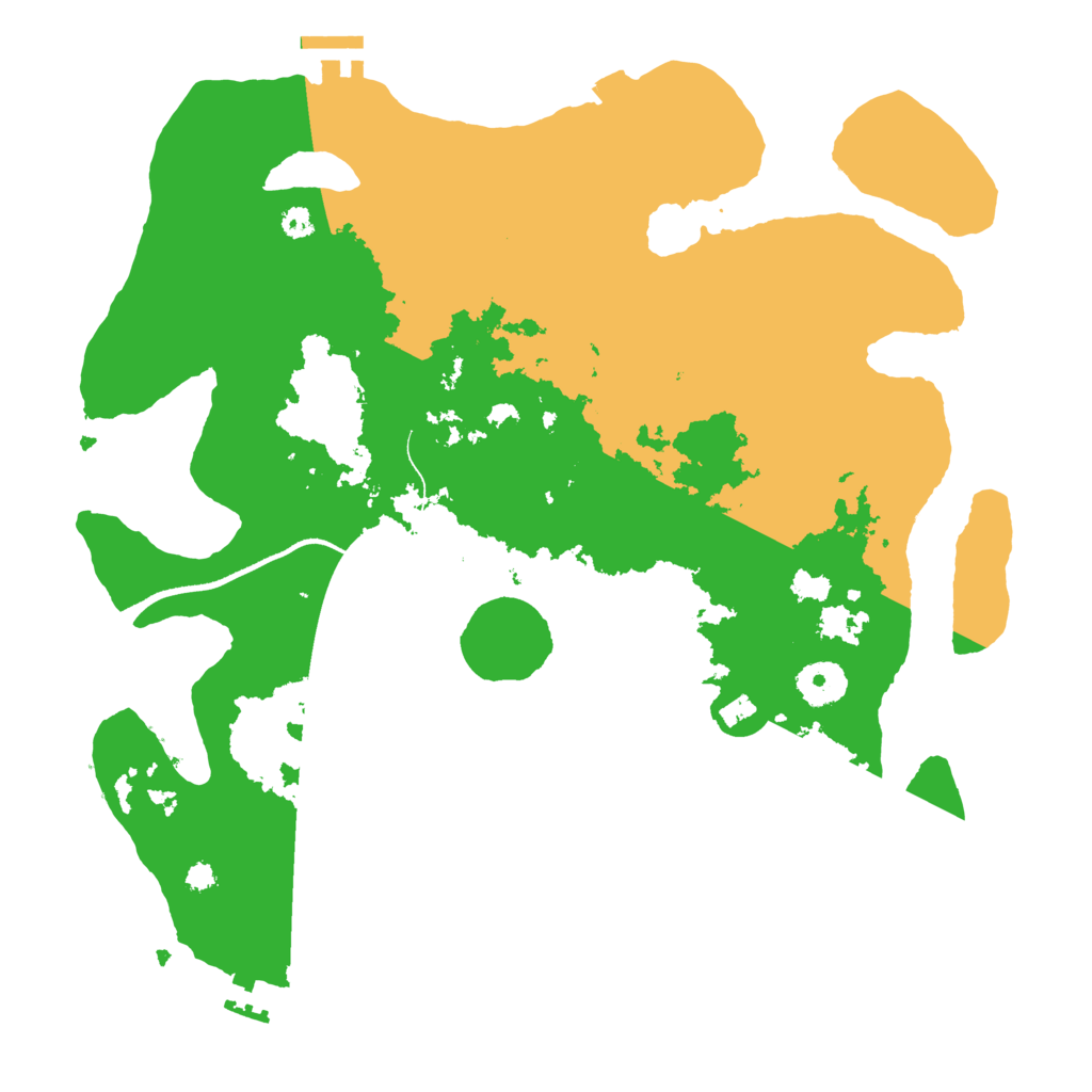 Biome Rust Map: Procedural Map, Size: 3500, Seed: 36129320