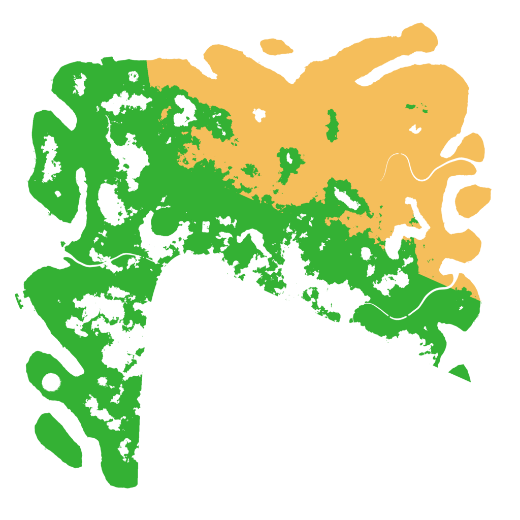 Biome Rust Map: Procedural Map, Size: 5000, Seed: 245657