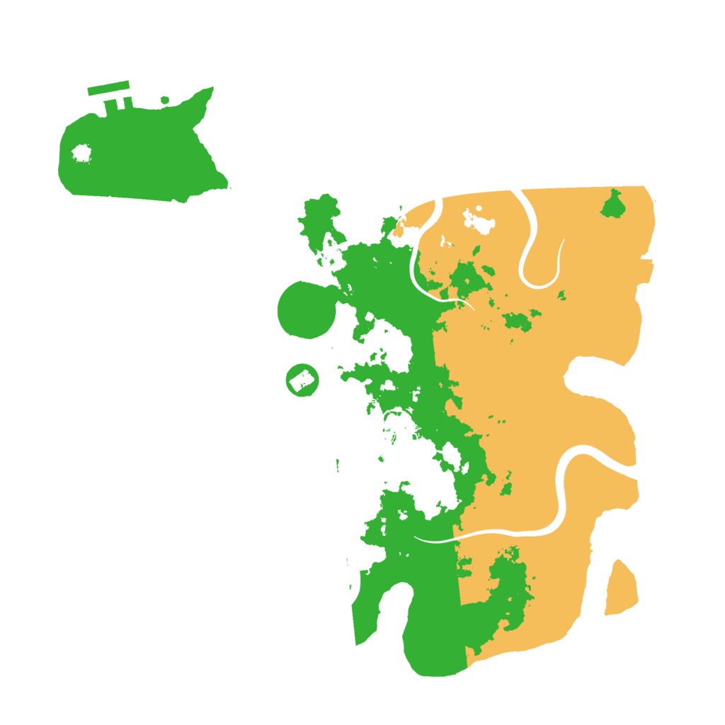 Biome Rust Map: Procedural Map, Size: 3500, Seed: 1775517013