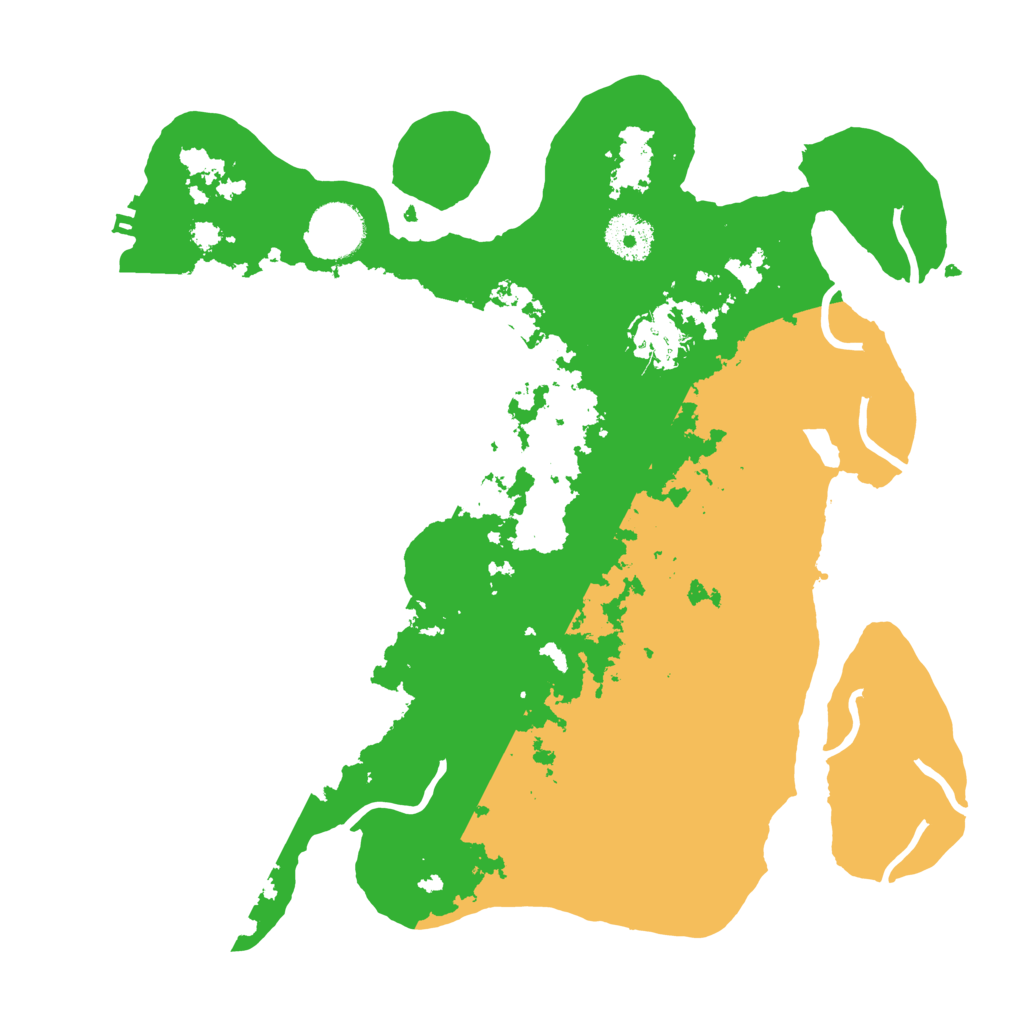 Biome Rust Map: Procedural Map, Size: 3250, Seed: 884458