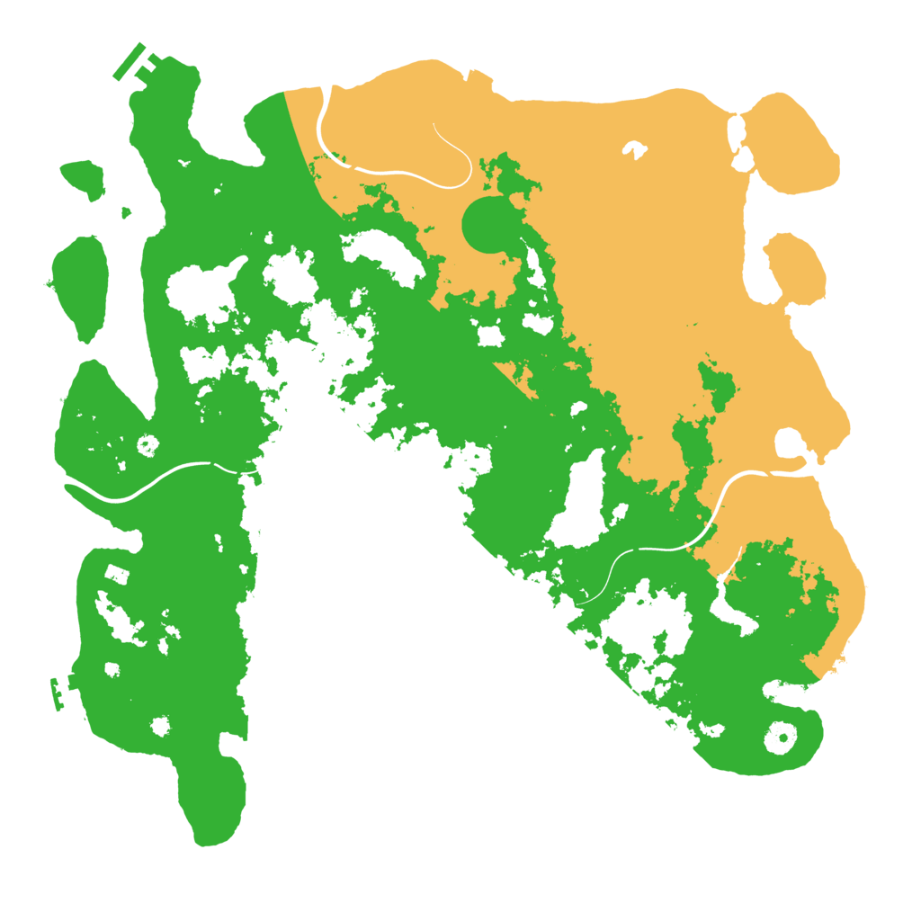 Biome Rust Map: Procedural Map, Size: 4250, Seed: 7344039